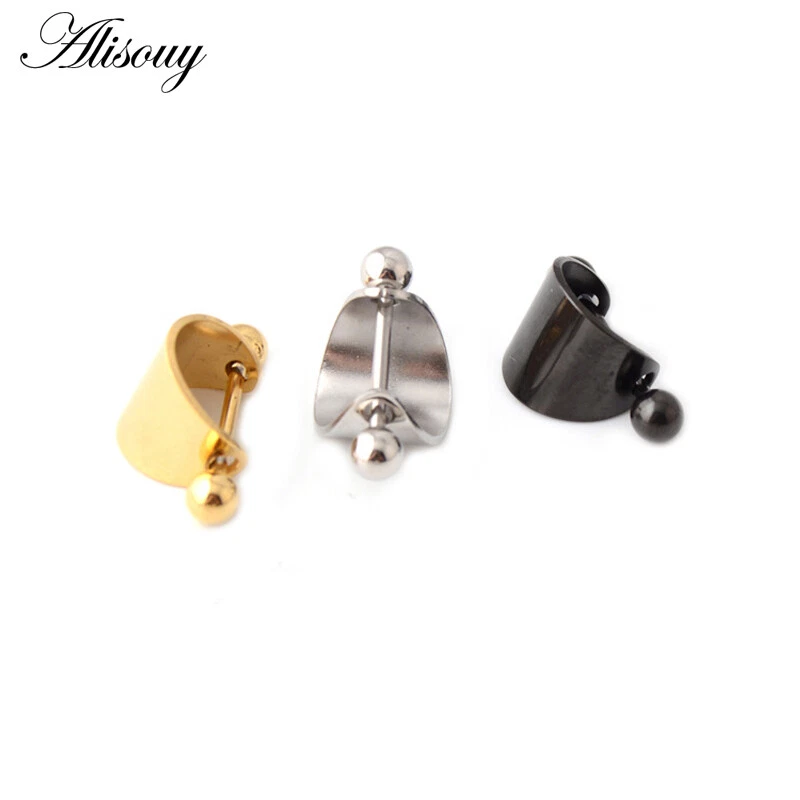 Stainless Steel Horseshoe Shield Ear Cartilage Helix Stud Earring
