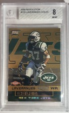 2000 Revolution #133 Laveranues Coles BGS 8 NM MT NY JETS BGS