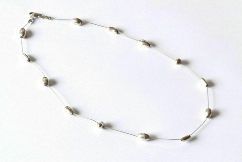 Collar Silpada Plata Esterlina 925 Pepita Flotante Plata Líquida N1291 RETIRADO - Imagen 4 de 12