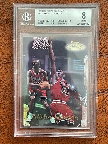 1998-99 Topps Gold Label Michael Jordan, card #GL1, Grade:  BGS 8