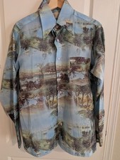 Vintage Sears Kings Road Shirt Button Down Dsisco 70's Scenery Rare Medium