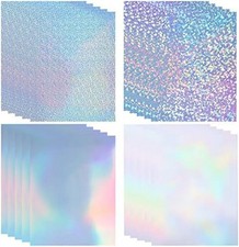 20 Sheets Holographic Sticker Paper for Inkjet  Laser Printer 8.5x11 inch Print