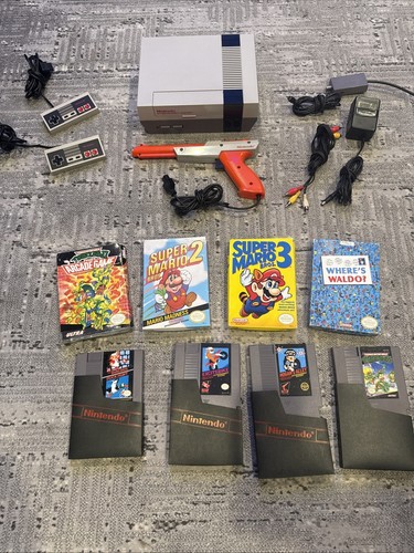 Nintendo NES System With Games Super Mario Teenage Mutant Ninja Turtles & More ! - Picture 2 of 24