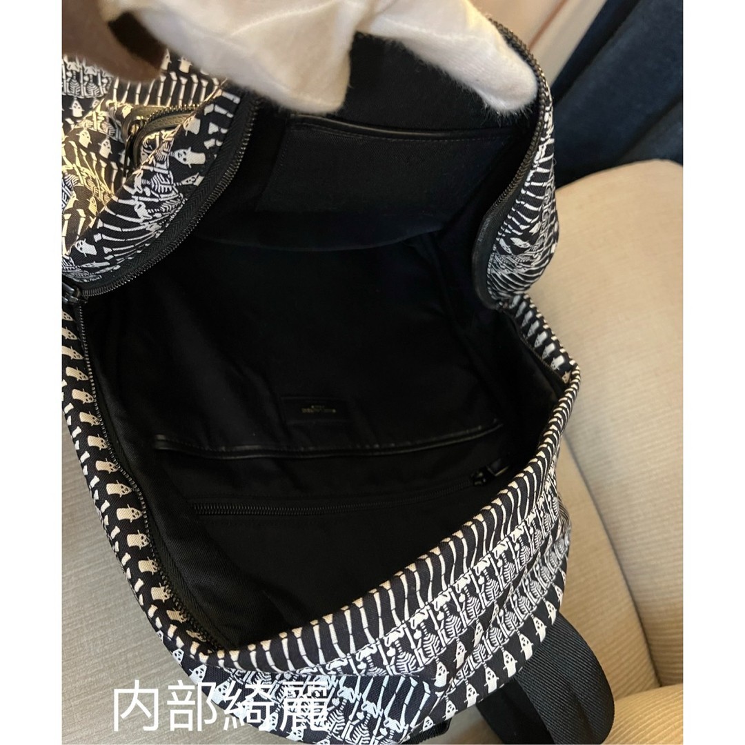 Authentic SAINT LAURENT Skull Pattern Canvas Back… - image 8