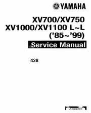 Yamaha XV700/XV750/XV1000/XV1100 1985-1999 Complete Service & Repair Manual