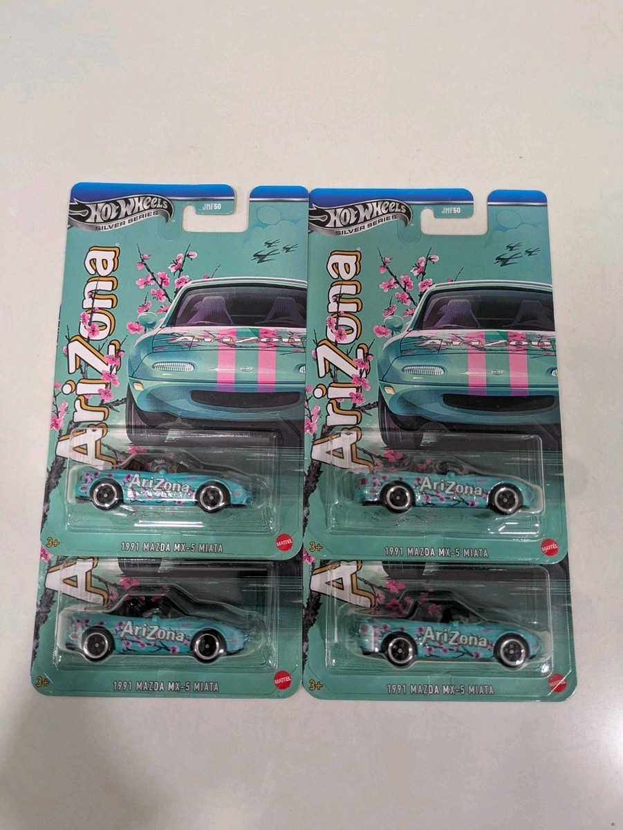 Hot Wheels '91 Mazda MX-5 Miata Arizona Tea Silver Series Super