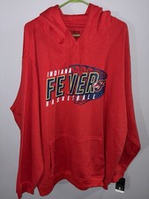 NWT WNBA Store Official Indiana Fever Hoodie Red Mens 3XL