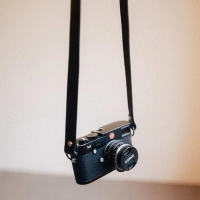 Kameragurt Schultergurt Echtes Leder Schmal Vintage Canon Nikon Sony Fujifilm - Image 1 of 4