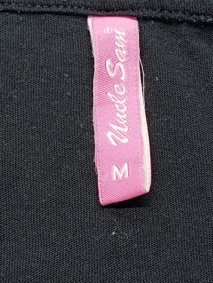 UNCLE SAM Camiseta estampada Mujeres Camisa Talla EU 38 negro look casual - Imagen 4 de 4