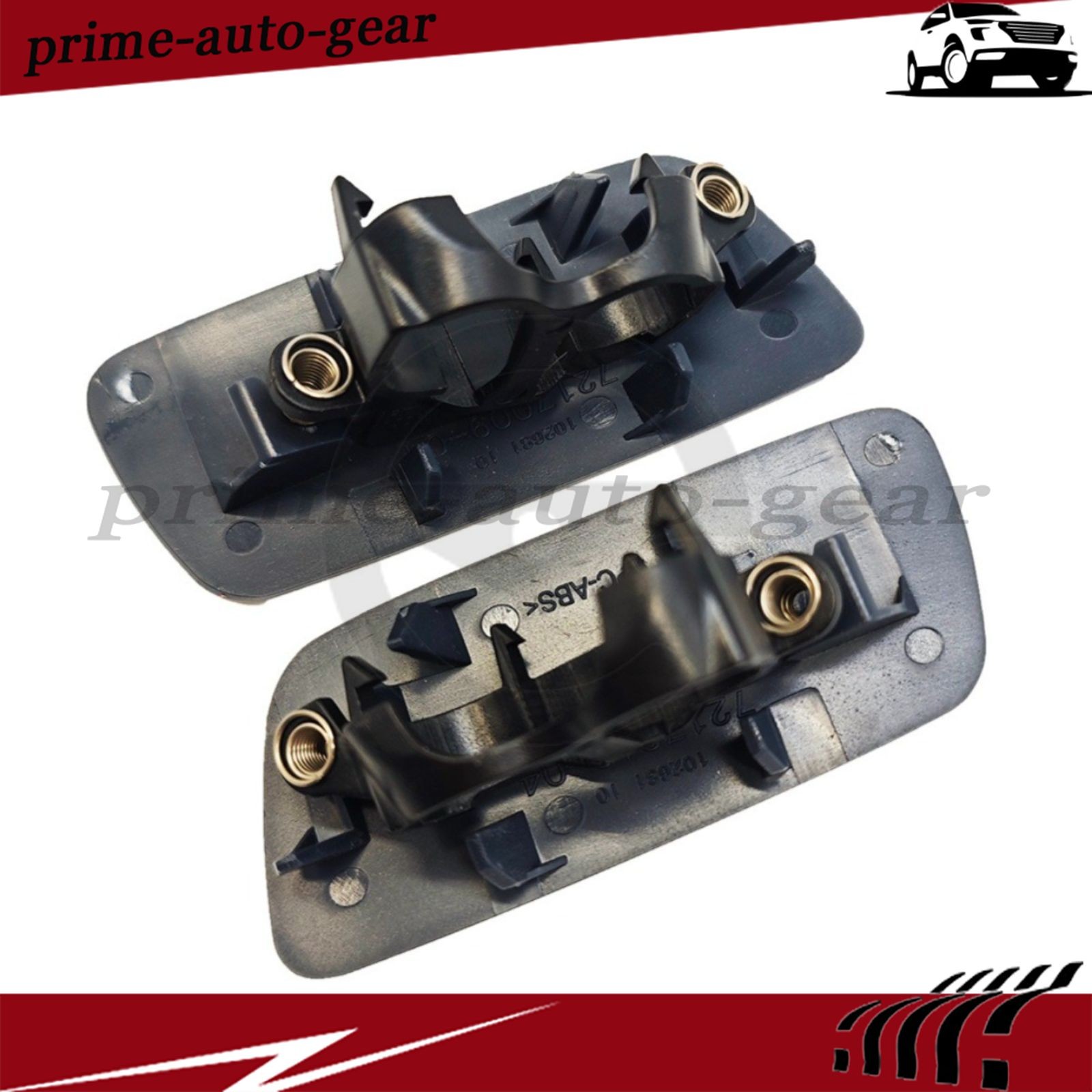 Pair Headlamp Washer Nozzle Cover For 10-18 Rolls-Royce Ghost 61677244959