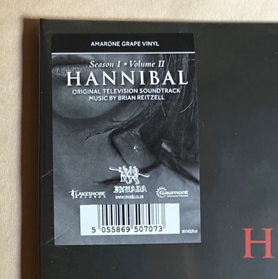 HANNIBAL Soundtrack Season 1 Vol 2 2LP 2014 Grape Vinyl Brian
