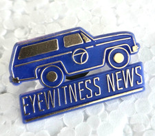Vintage KABC Channel 7 Eyewitness New Plastic Lapel Tie Pin 1.5" by ASI