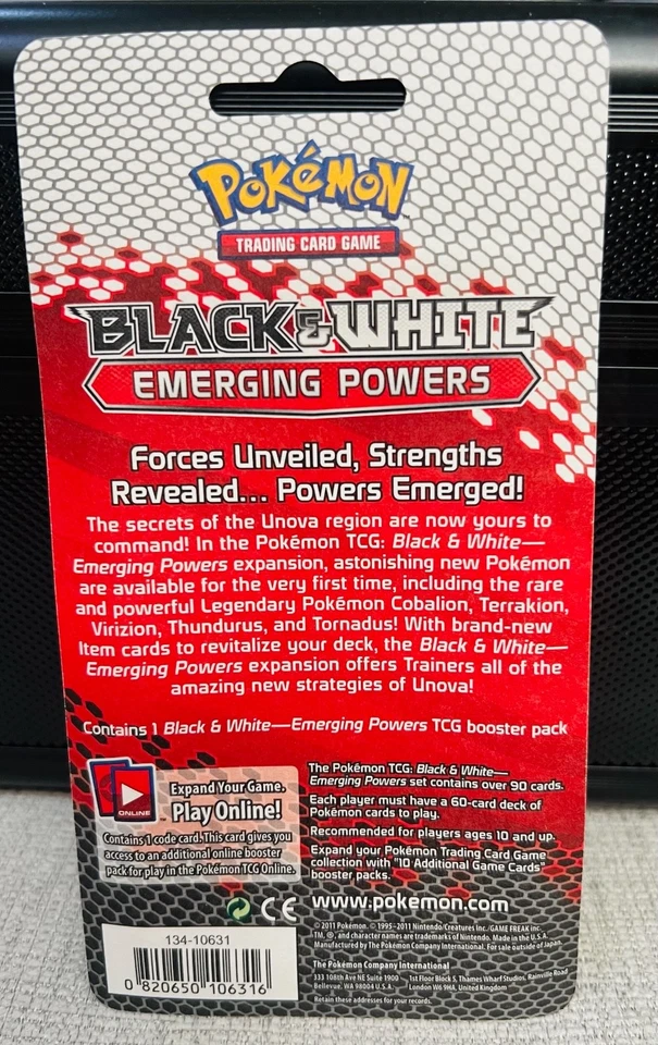 RARO LANZAMIENTO 2011! JCC Pokémon Blanco y Negro Poderes Emergentes Blister Pack Sellado Foto 4 de 4