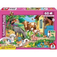Schmidt Spiele Kinderpuzzle GP60 Teile Bauernhof Tiere