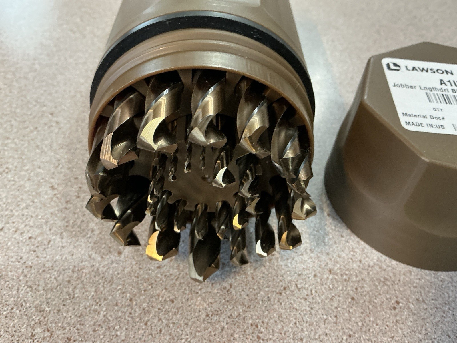 LAWSON JOBBER LENGTH DRILL SET & INDEX 1/16” - 1/2”   29 TOTAL COBALT DRILLS NEW