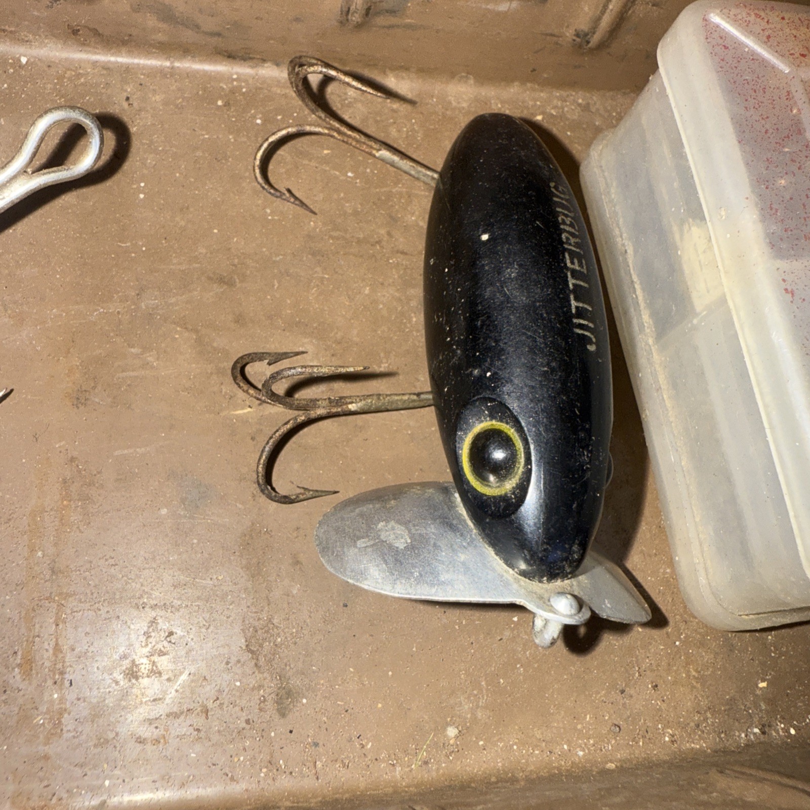 Vintage Simonsen Tackle Box Contents Large 19 X  10.5 X 8.5 Wood Lure Bobbers