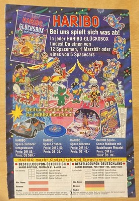 Werbeanzeige/advertisement ca.A4 :  Haribo Marsbären Space 1998    (O4-1-40-1)