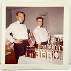1950s Bartenders Bow Ties Party Scene Drinks 7up Coca Cola Vtg Snapshot Photo