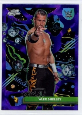 2026 Topps Cosmic Chrome WWE Purple Nebula Refractor /150 Alex Shelley #198 1q03