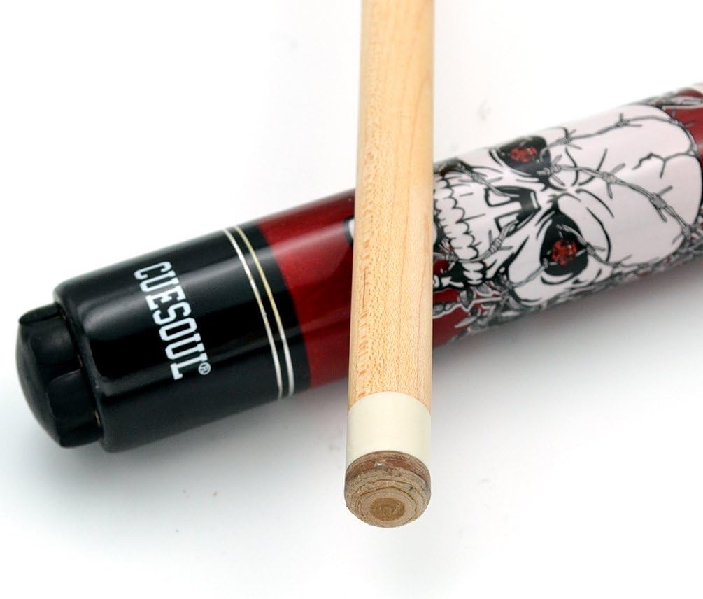 ◆Cuesoul ハイエンドモデルキュー CUESOUL 58 inch 19/20/21 oz 1/2 Maple Pool Cue Stick Kit-Rockin