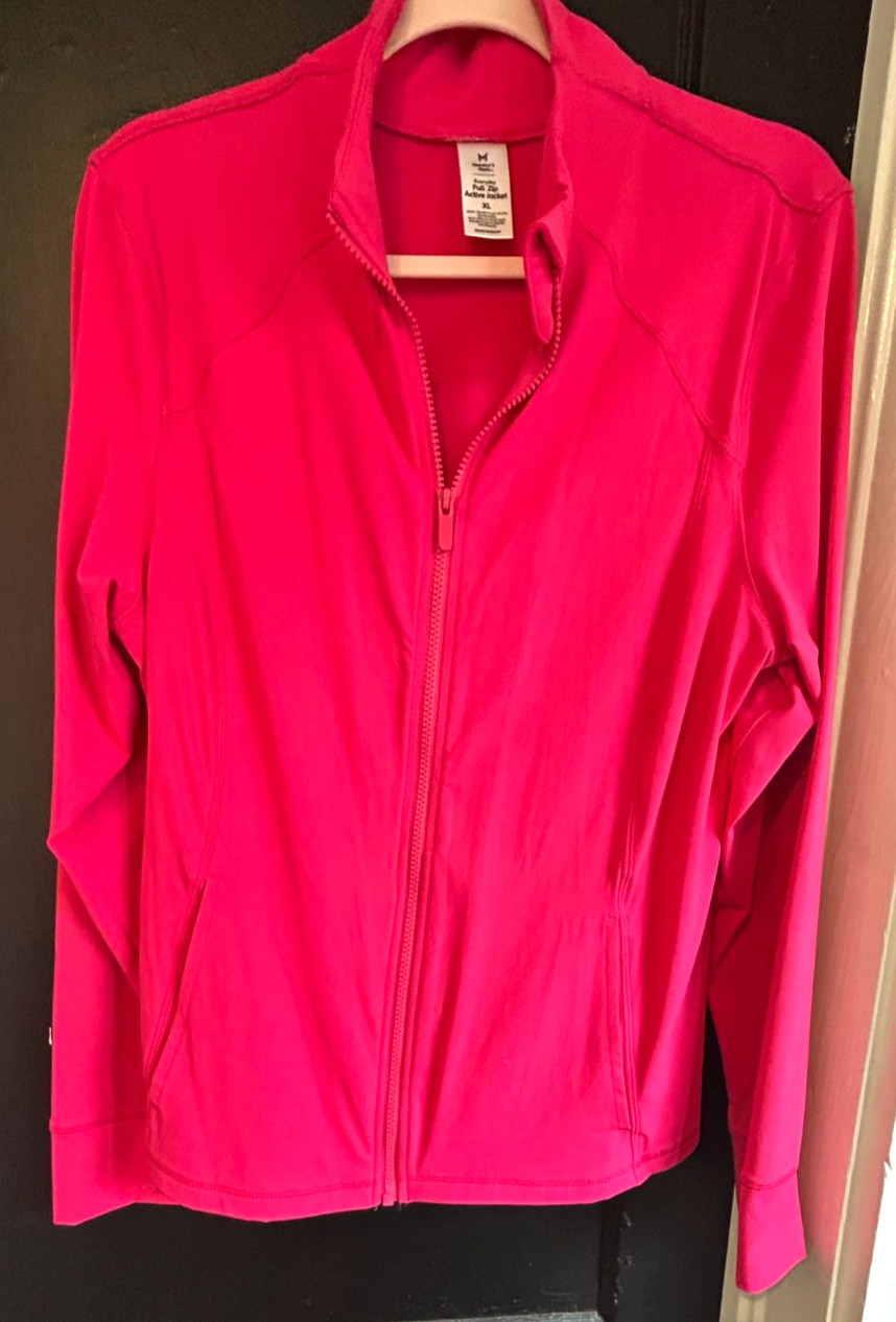 Members Mark full zip active jacket for women, br… - image 1