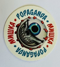 Vtg Graffiti Sticker Mishka X Ron English Keep Watch Popaganda Rare Eye Skull