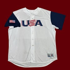 2017 WBC World Baseball Classic Team USA Baseball Majestic Jersey NWT Size 60