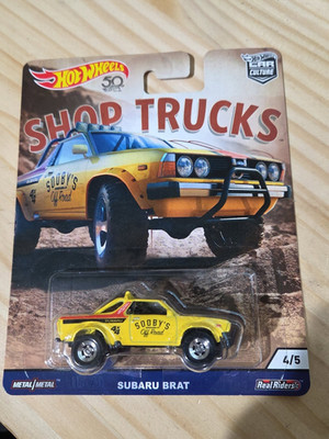 2018 Hot Wheels Shop Trucks Subaru Brat Real Riders Premium