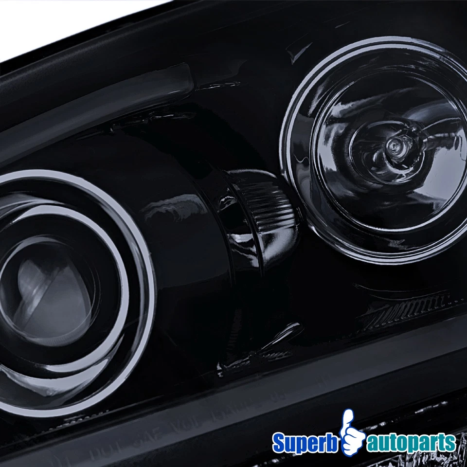 Fits 2010-2011 Kia Soul Glossy Black Projector Headlights LED Strip Signal Lamps - Image 3 of 4