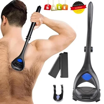 YOUKUKE NEU Rückenrasierer für Männer Haarentfernungsset Behaarter Selbstpflegewerkzeug