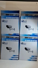 Set (4) WALI ELECTRIC Dummy Security Cameras - Indoor/Outdoor - New in the Box