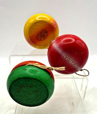 3 Vintage Duncan Wooden Yoyos from 1950-1960s