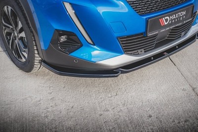 Maxton Design Frontlippe V.2 passend für Peugeot 2008 Mk2 schwarz Hochglanz