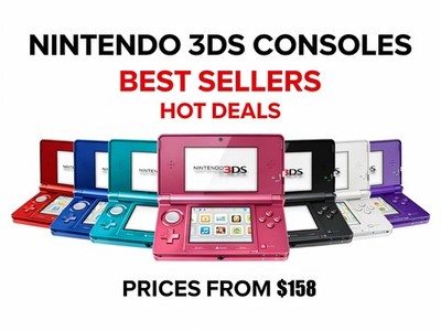 Nintendo 3DS Handheld Gaming Console With SD 32G + AC  (Open Box)