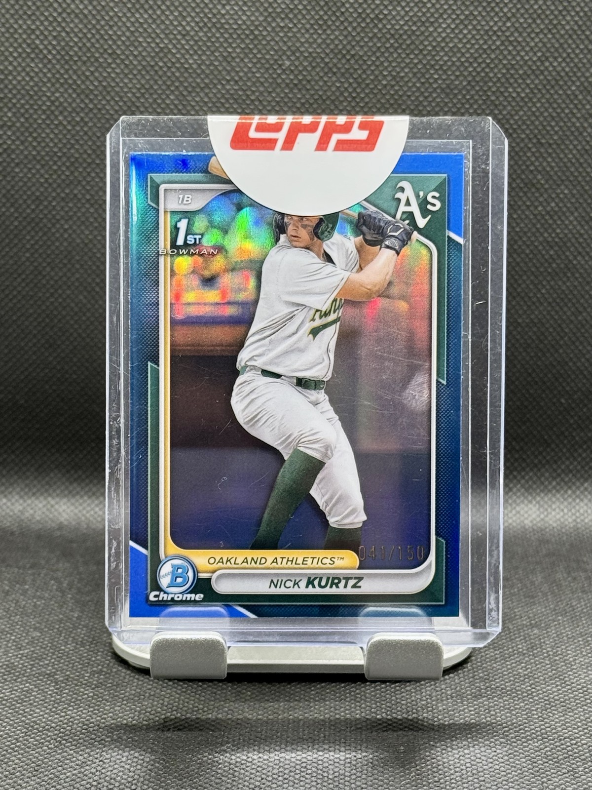 2024 Bowman Draft Nick Kurtz Chrome 1st Prospect True Blue Refractor /150 #BDC56