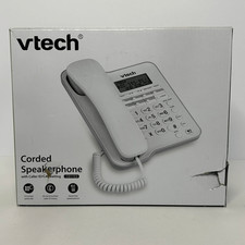 Vtech Corded Speaker Telephone with Caller ID  Hands-Free White CD1153