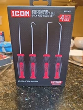 ICON Professional Mini Soft Grip Pick And Hook Set 4 Pc. Brand New *FREE SHIPPIN