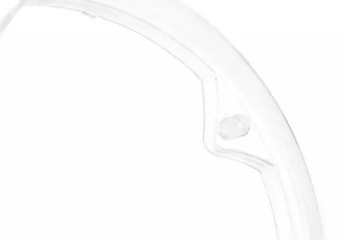 5 Fori 21cm Plastica Bici Manovella Ruota Catena Bash Guard Trasparente Bicicletta +5 Viti - Foto 4 di 6