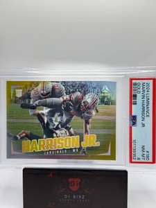 2024 Panini Luminance Gold /299 Marvin Harrison Jr. #180 (RC) PSA8
