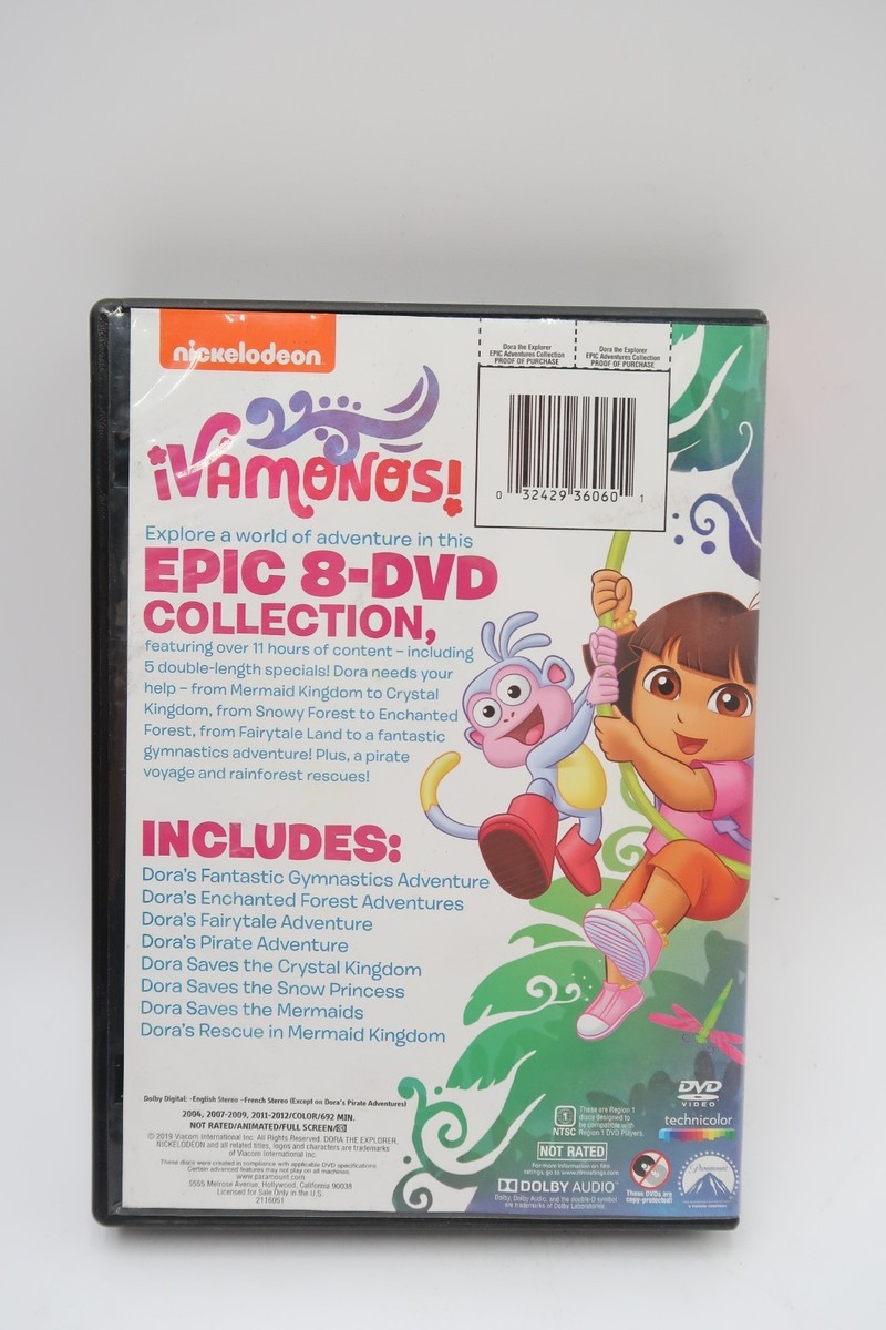 Dora The Explorer The Epic Adventure Collection 8 DVD's Box Set
