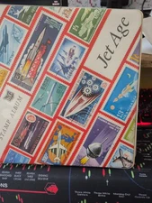 Stanley Gibbons 1966 Jet Age Stamp Album Contains Handful Of Stamps