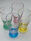 Set of four Royal Danube shot glasses with solid colored bases. — photo 7