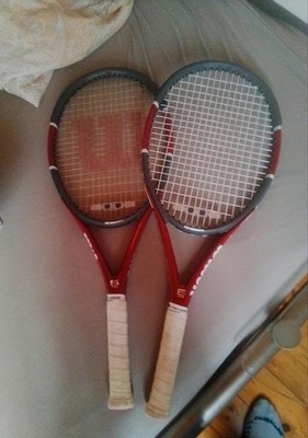 2 Wilson Tennisschläger Triad Five in sgt. Zustand