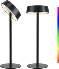 Cordless Lamp, Rechargeable Table Lamp, Battery Operated, RGB Dimmable Touch Con