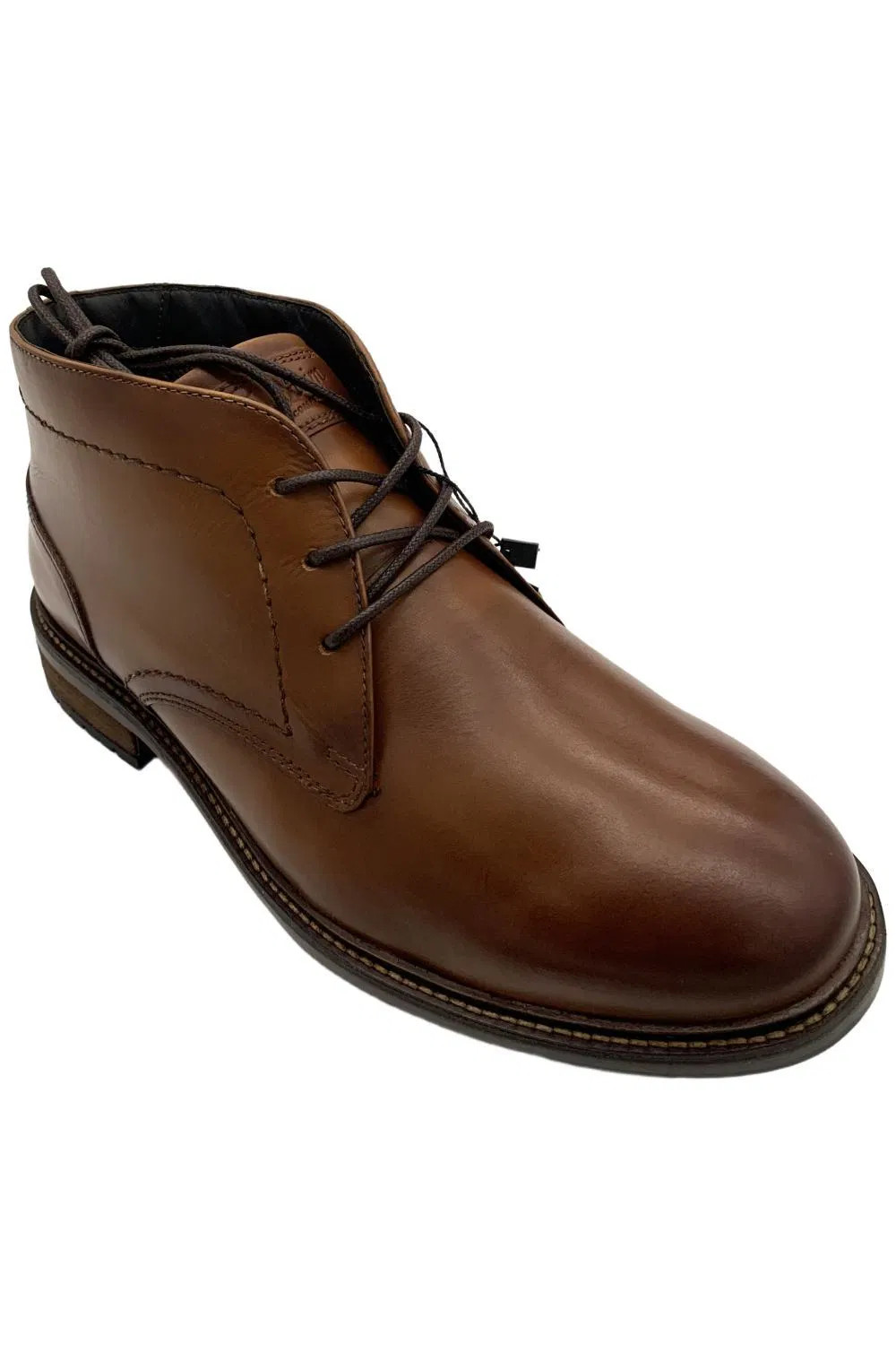 Florsheim Mens Forge Plain Toe Lace-Up Chukka Boot Cognac 12890₽