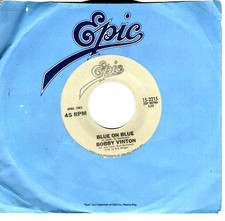 Bobby Vinton:       Blue on Blue / Blue Velvet .. 45 RPM 11343