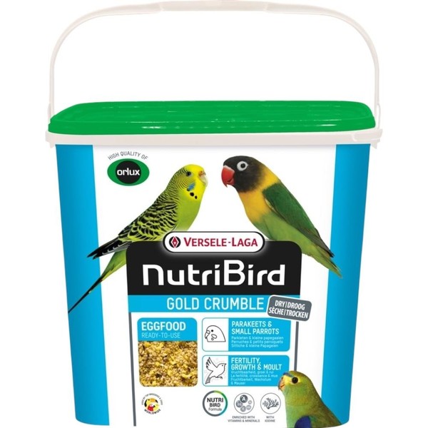 NutriBird Gold Crumble Sittiche & Kleine Papageien 4Kg - Trockenes Eifutter-image