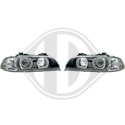 DIEDERICHS Scheinwerfersatz links rechts LED für BMW 5er E39