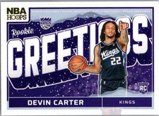2024-25 Hoops Winter #14 Devin Carter Rookie Greetings