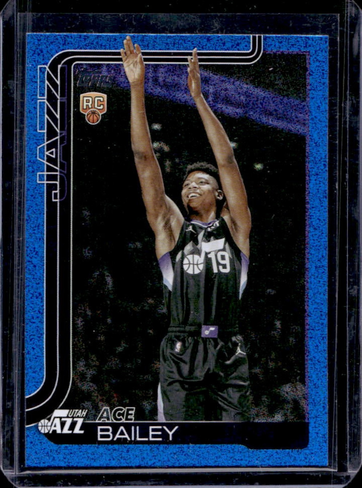 2025-26 Topps Ace Bailey RC Blue Sandglitter Rookie #205 Jazz